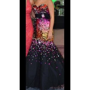 Color Changing Sequin Prom Dress!